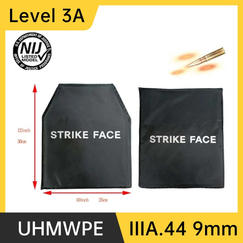 NIJ IIIA 3A UHMWPE soft bulletproof plate bullet-proof vest bullet-proof backpack 10x12