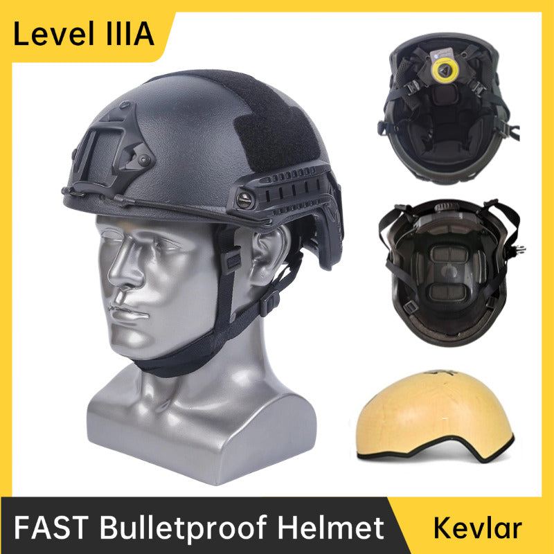 FAST bulletproof helmet Kevlar material, NIJ IIIA bulletproof standard, Wendy built-in suspension, 3A protective equipment