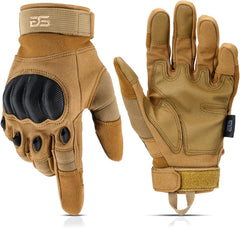 Tactical Shooting Hard Knuckle Gloves for Men and Woman with Touchscreen Fingers - Durable and Comfortable Hand-Gear for Outdoor Work Shooting and Hunting