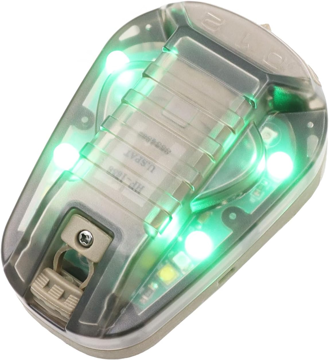 Tactical Helmet Light Signal Light with LED + IR/Strobe Military IFF Helmet Light Flashlight Survival Signal Light for Outdoor Sports