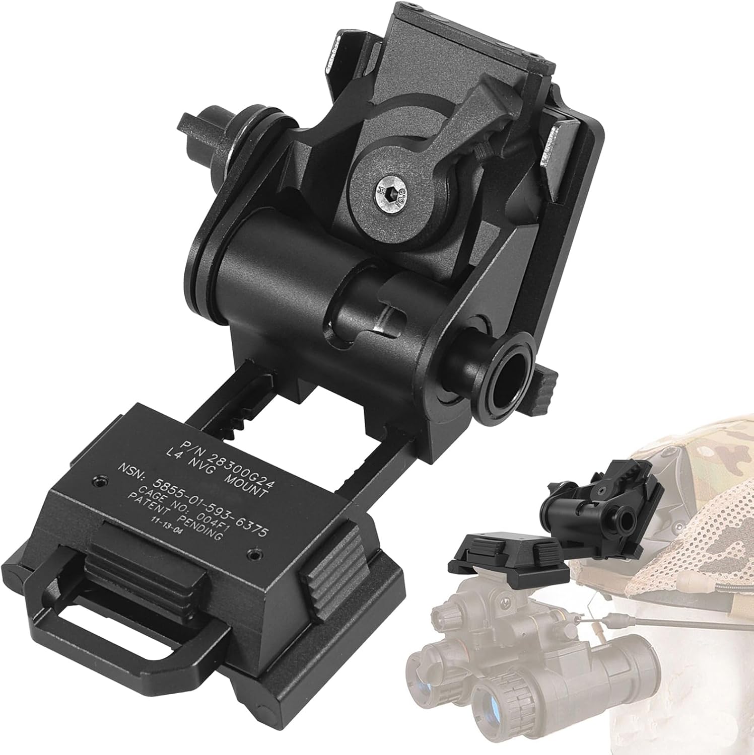 Gexmil CNC PVS15/18 Night Vision Goggles Mount for L4G24 NVG Metal Helmet Mount