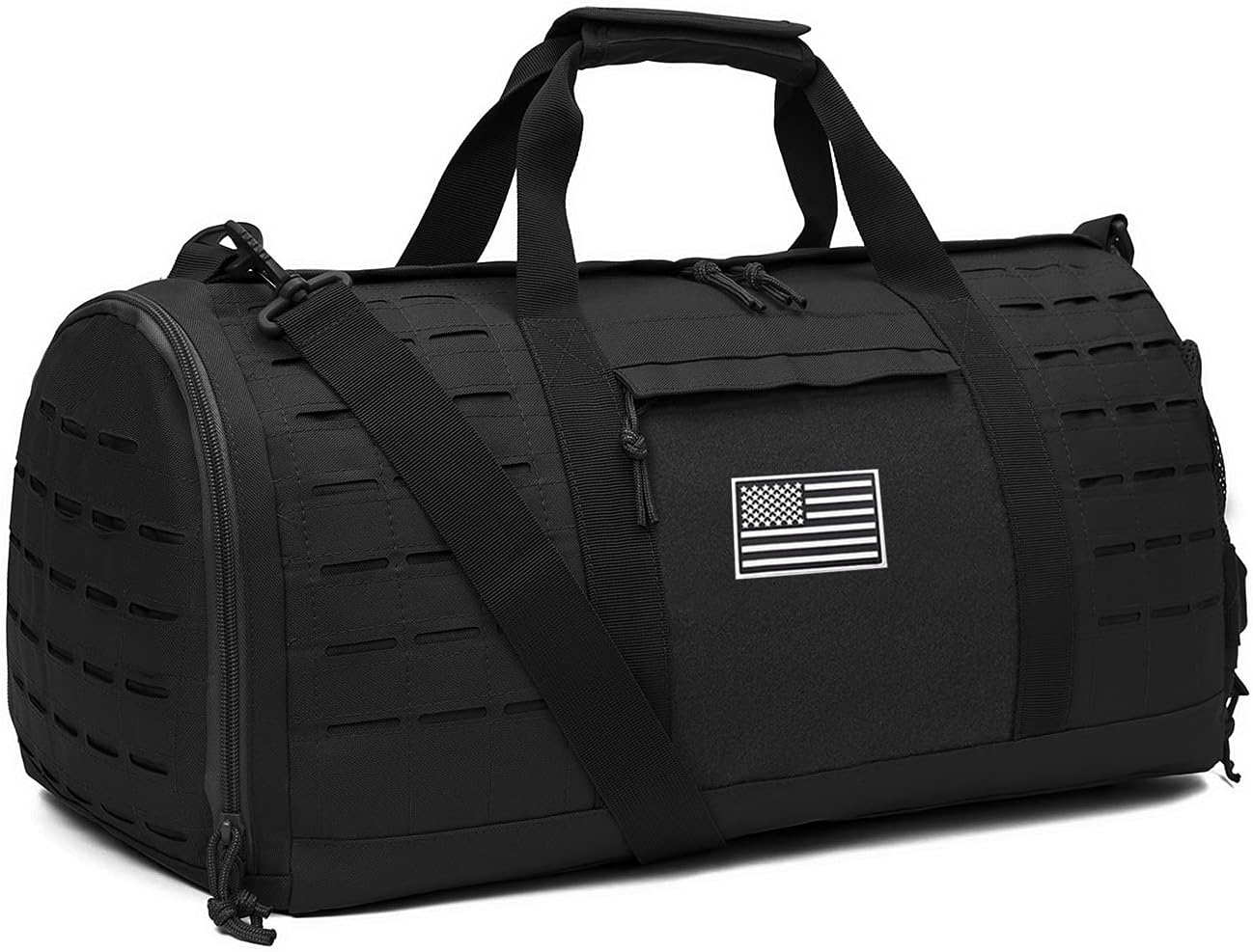 Military Tactical Duffle Bag For Men Sport Gym Bag Fitness Tote Travel Duffle Bag Training Workout Bag With Shoe Compartment Basketball Football Weekender Bag