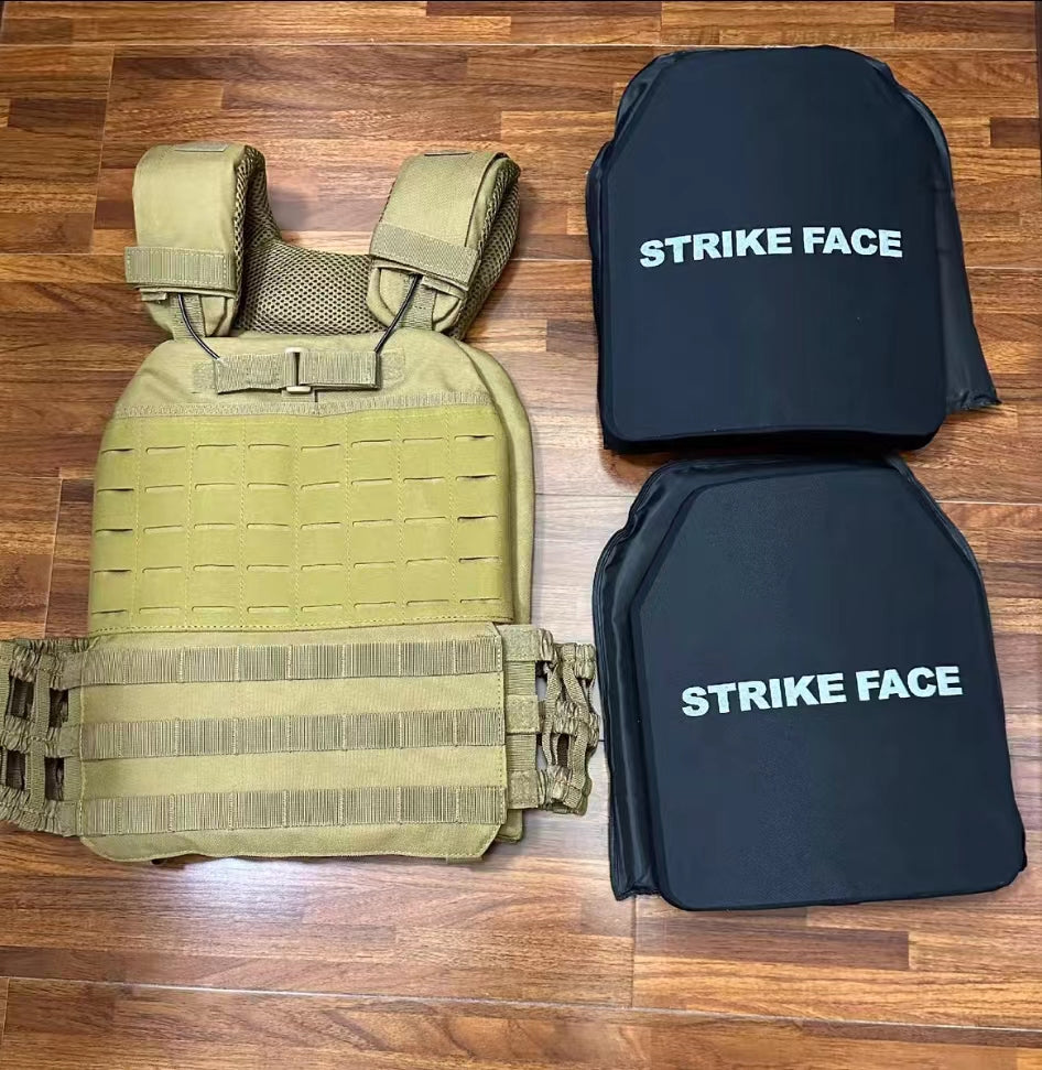 NIJ III Level 3 UHMWPE Bulletproof Plate 25X30CM Class 3 Bulletproof Plate Tactical Insertion Plate Backpack Deck Body Armor