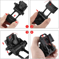 Gexmil CNC PVS15/18 Night Vision Goggles Mount for L4G24 NVG Metal Helmet Mount
