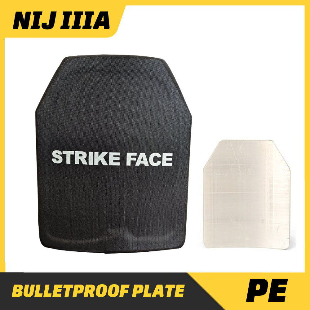 NIJ IIIA bulletproof plate / production material: PE fiber / size: 10*12*0.4inch / weight: 1.1 pounds