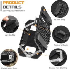 Chest-Mounted Phone Holder, Compatible with Screen Sizes 4.7" - 6.7" Accessories for Tactical Plate Carrier Vests