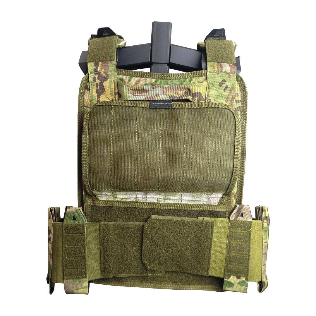 Quick Release Tactical Laser Cut Vest / Lightweight Combat Lightweight Vest / Implantable Bulletproof Plate / Green-CP