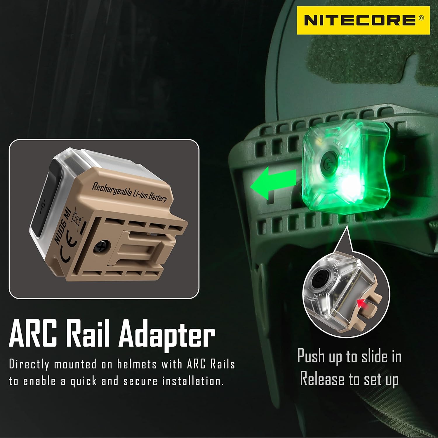 4 Light Sources IR Infrared Tactical Identification Signal Safety Light USB-C Headlamp with Attachments for ARC Rail/Magnetic/MOLLE/Hook-and-Loop Tag