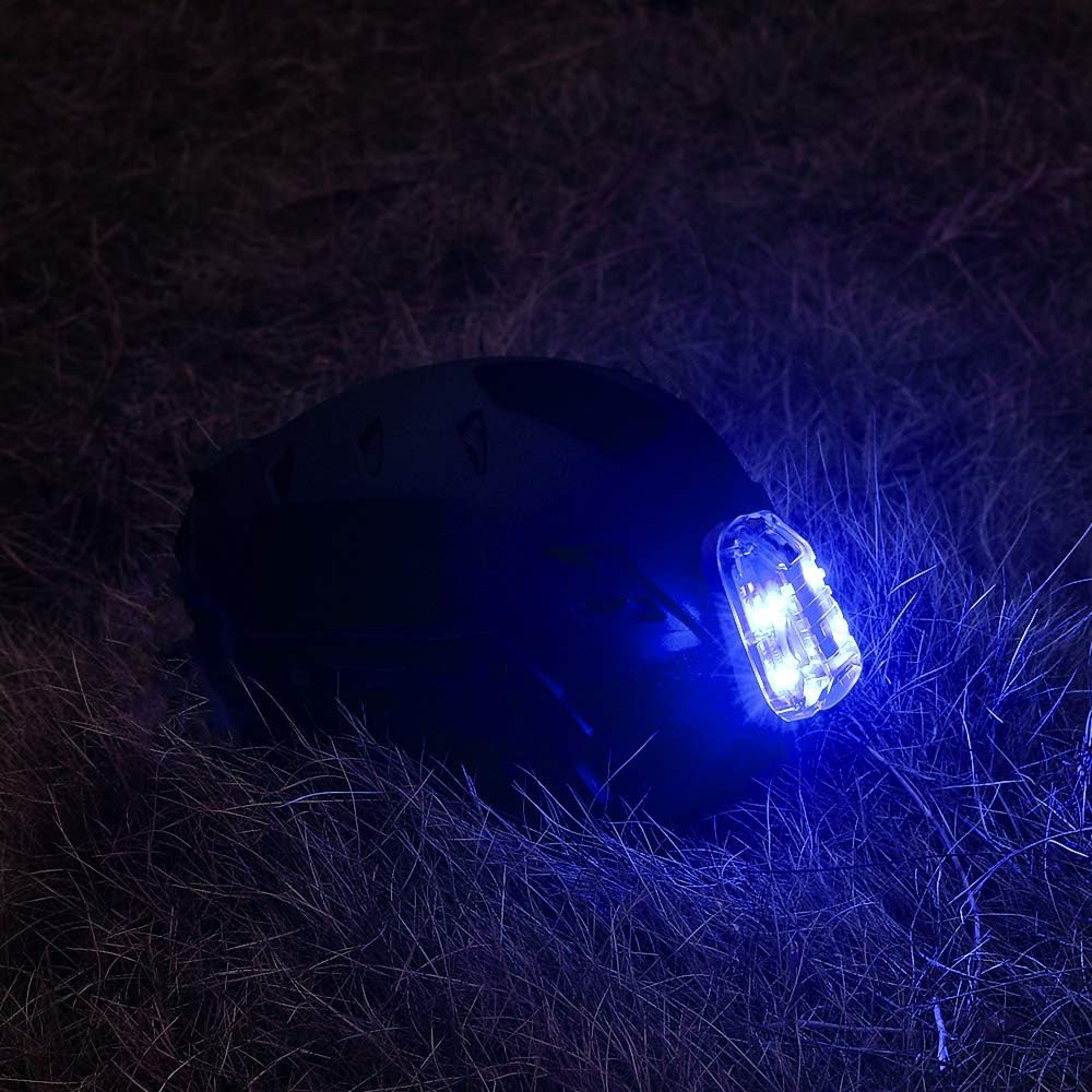Tactical Helmet Light Signal Light with LED + IR/Strobe Military IFF Helmet Light Flashlight Survival Signal Light for Outdoor Sports