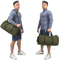 Military Tactical Duffle Bag For Men Sport Gym Bag Fitness Tote Travel Duffle Bag Training Workout Bag With Shoe Compartment Basketball Football Weekender Bag