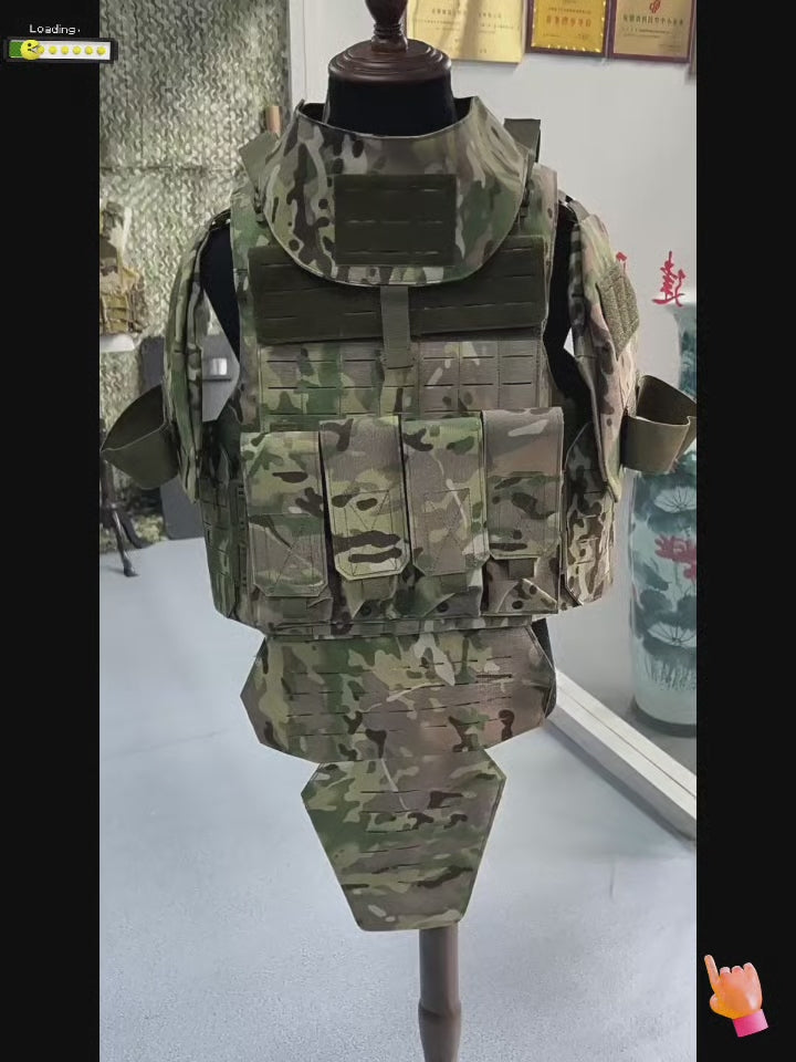 Heavy Armor Full Body Coverage Multifunctional Adjustable Protective Breathable Armor plate carrier Tactical Combat Vest