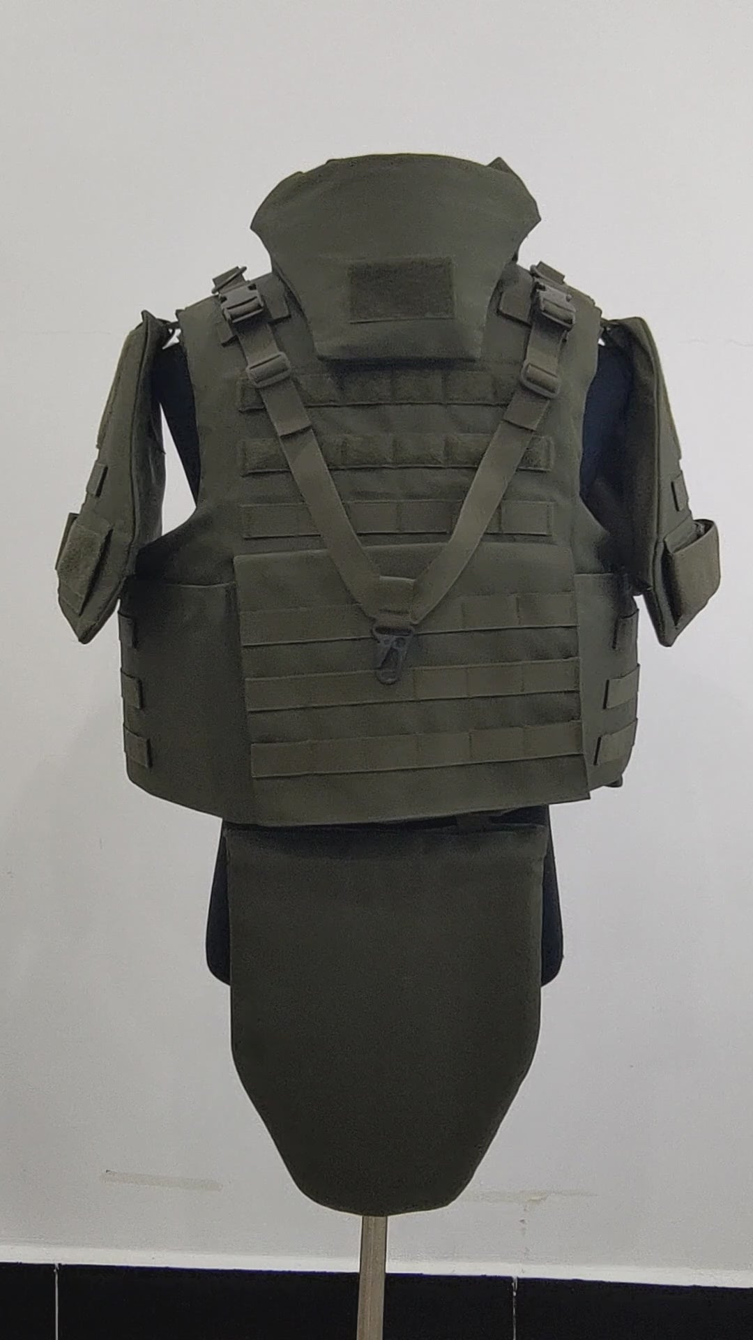 Heavy armor vest, full protection ballistic suit Built-in bulletproof chip, NIJ IIIA ballistic standard  1000D oxford cloth, non-quick release, advanced protective equipment