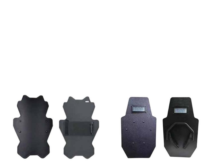 Ballistic shield model examples shown in the supplier catalog